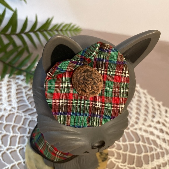 Vintage Dakin Scottish Terrier Dressed In Tartan Plaid - Picture 4 of 13